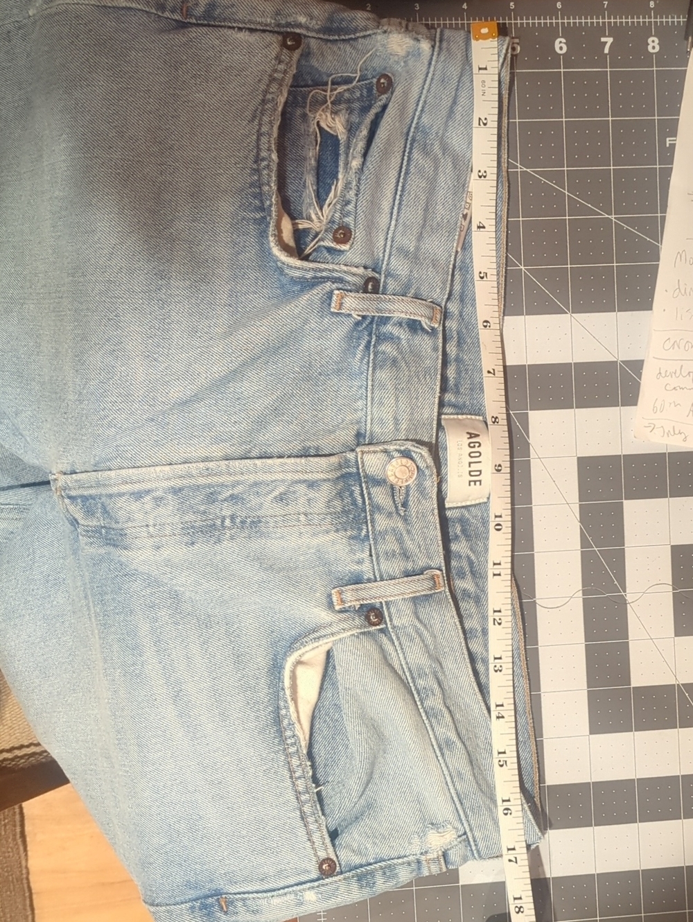 AGOLDE 90's Mid Rise Loose Fit Jeans In Snapshot Vintage Faded Wash - Size 29 - Picture 3 of 12